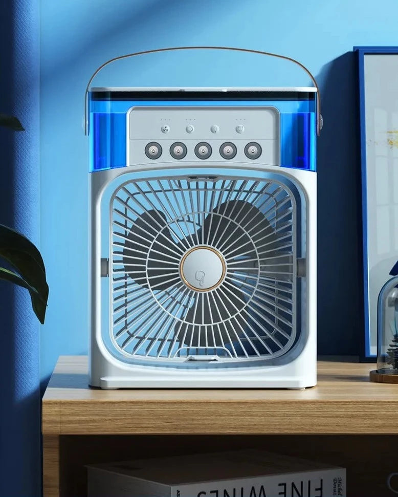 Mini Ventilador com Ar Condicionado