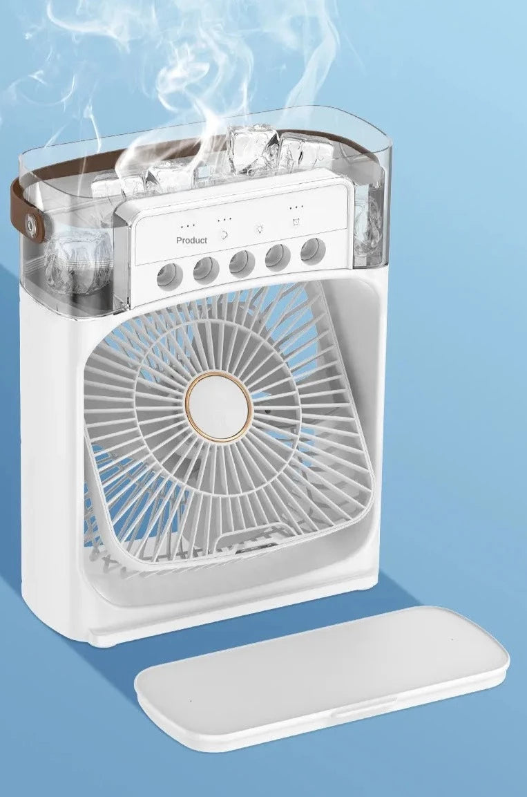 Mini Ventilador com Ar Condicionado