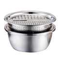 Bacia inox multifuncional - 3 em 1